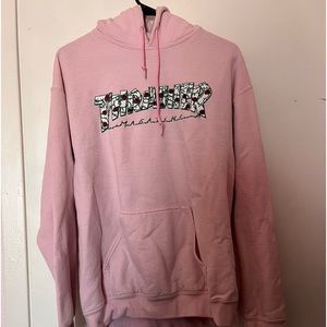 Pink rose thrasher hoodie